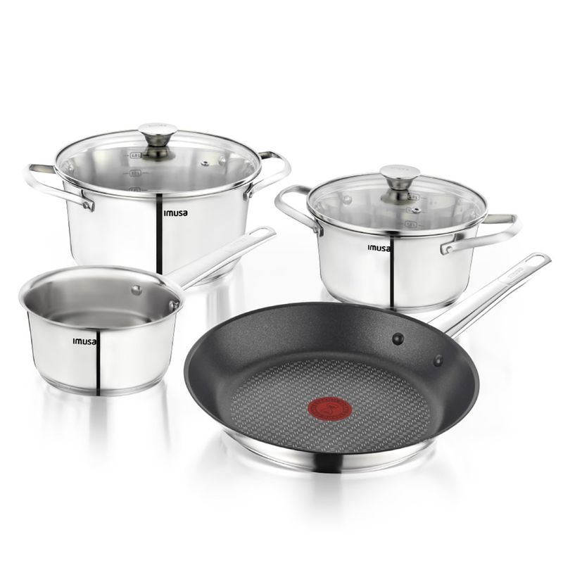 Set Batería Cocina Olla Sarten Acero Quirúrgico Inoxidable