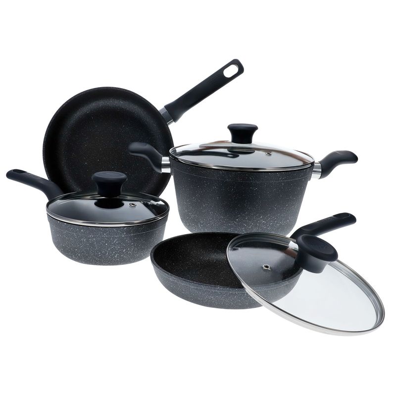 Juego De Ollas Utensilios Y Sartenes Acero Antiadherentes 7 Piezas Set  Cocina US