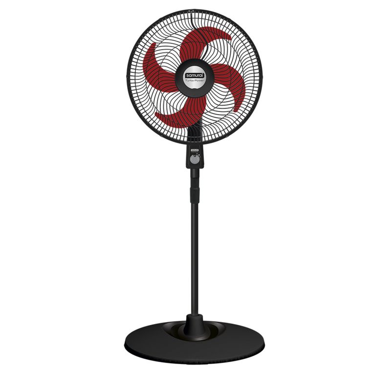 Ventilador-SAMURAI-Pedestal-Turbo-Power-Negro-con-Rojo