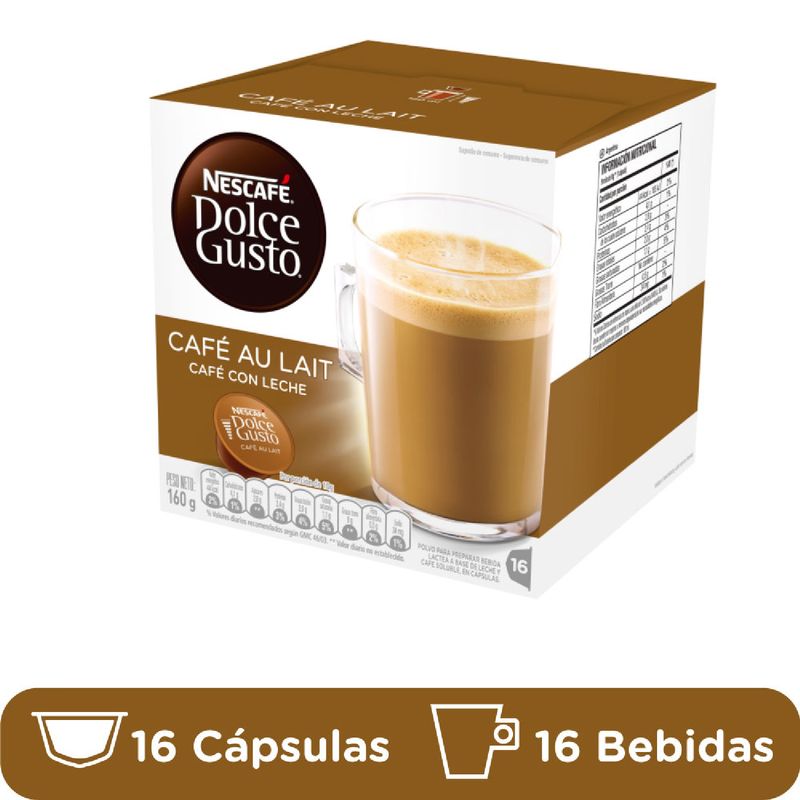 Café con leche en cápsulas Nescafé Dolce Gusto 30 ud