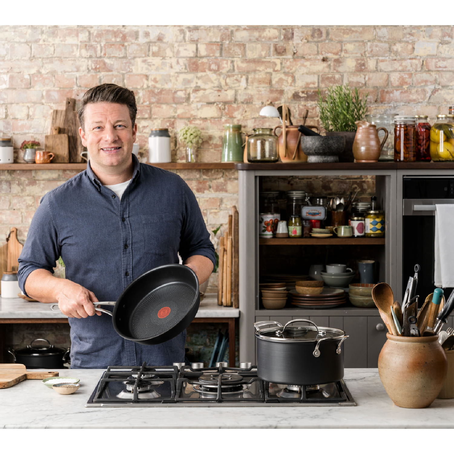 Batería de Cocina TEFAL Jamie Oliver 9piezas - Imusa