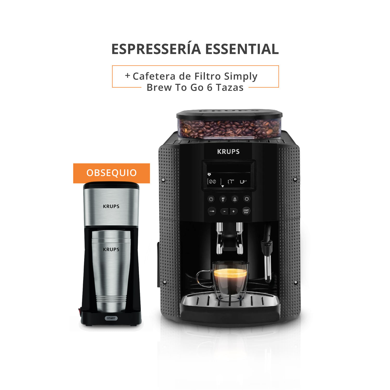 Combo-Cafeteras-Essential-Negra---Simply-Brew-to-go-Inox