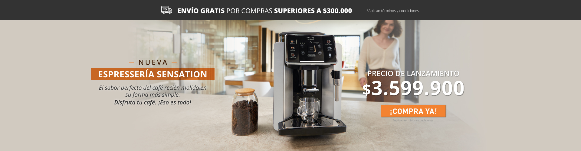 banner lanzamiento espressería sensation